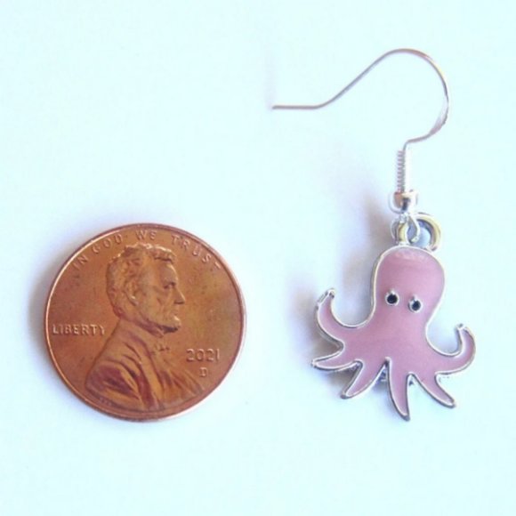 Octopus Earrings - Picture 2 of 2
